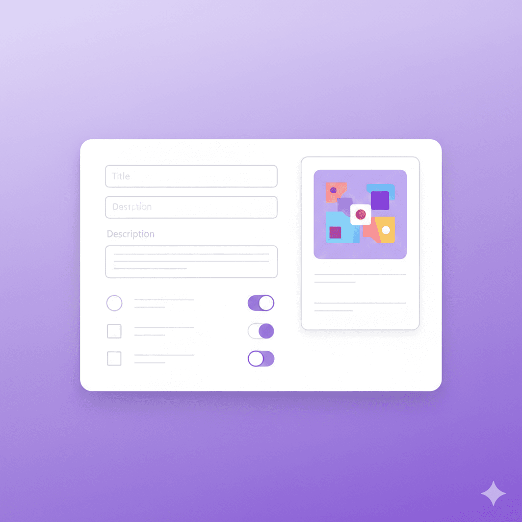 作品情報入力画面